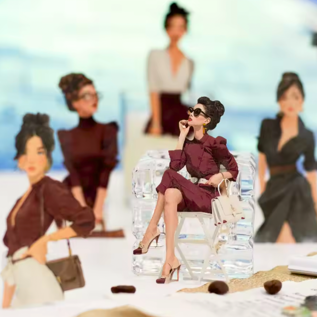 10 Pcs Summer Style Girl Stickers