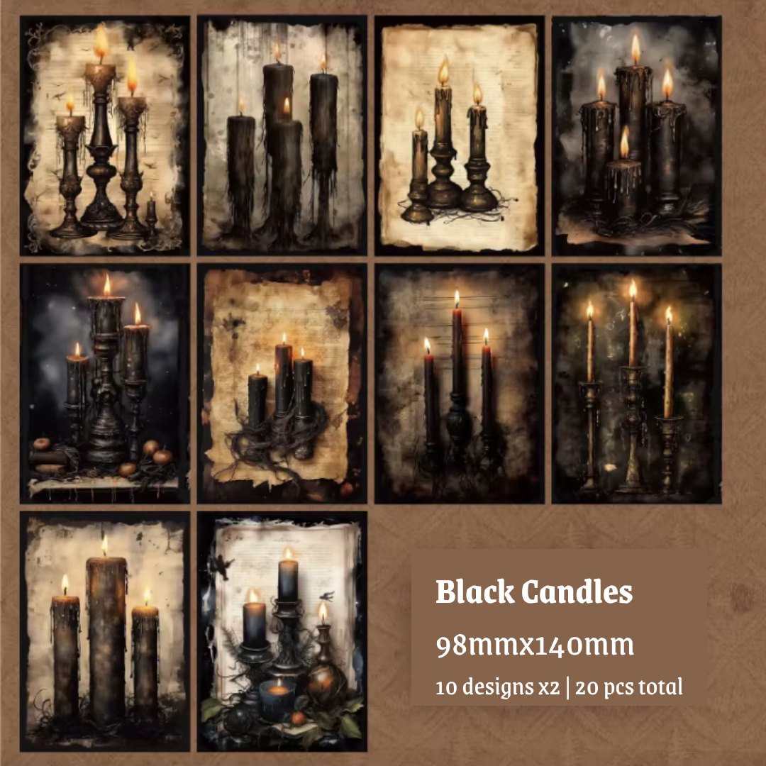 20 Pcs Dark Witchcraft Paper