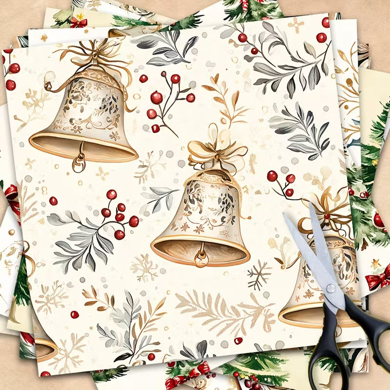 12 Page Elegant Christmas Scrapbook Paper