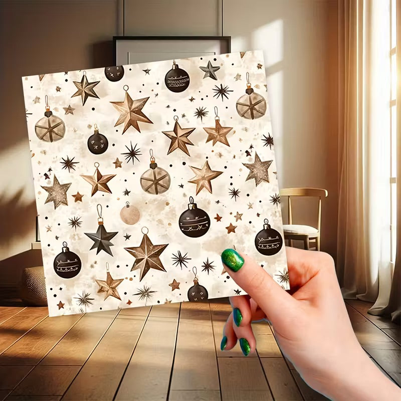 12 Page Elegant Christmas Scrapbook Paper
