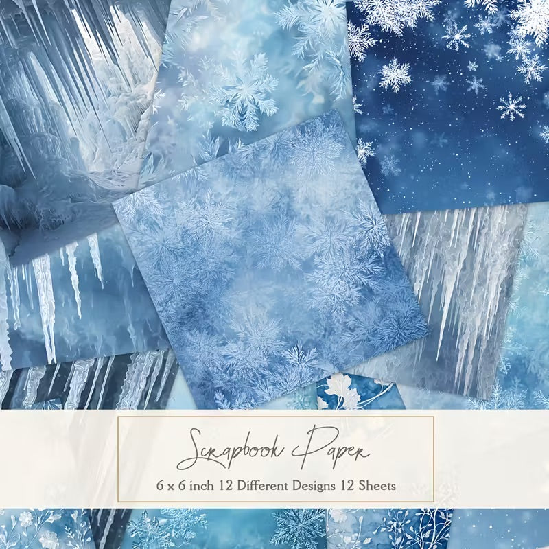 12 Page Elegant Christmas Scrapbook Paper