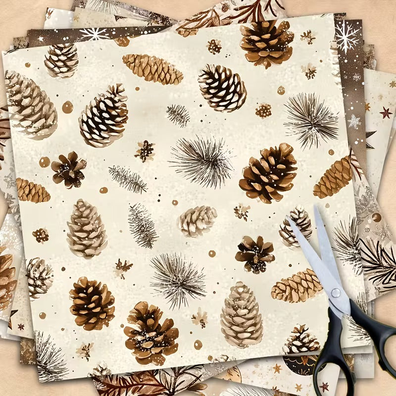 12 Page Elegant Christmas Scrapbook Paper