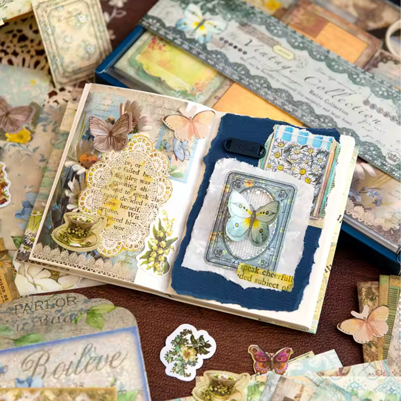 202 Pcs Vintage Starter Set with Journal