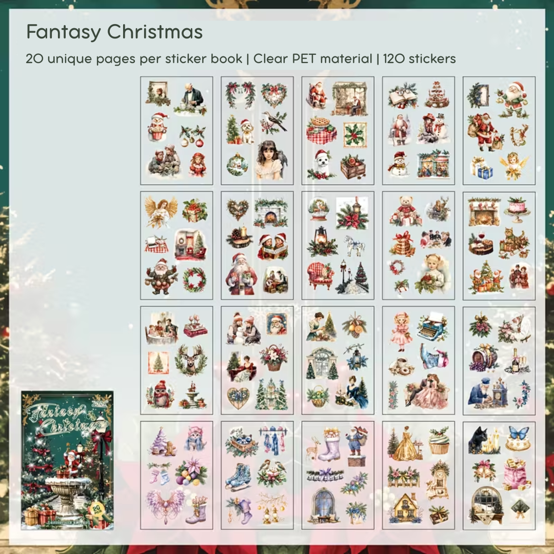 20 Page Classic Christmas Sticker Book