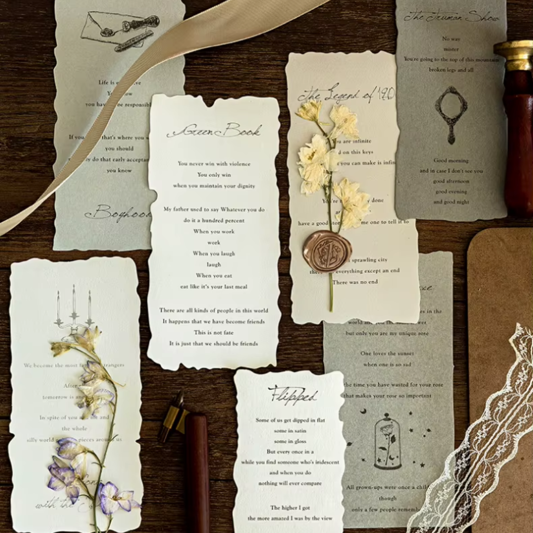 30 Pcs Decorative Message Craft Paper