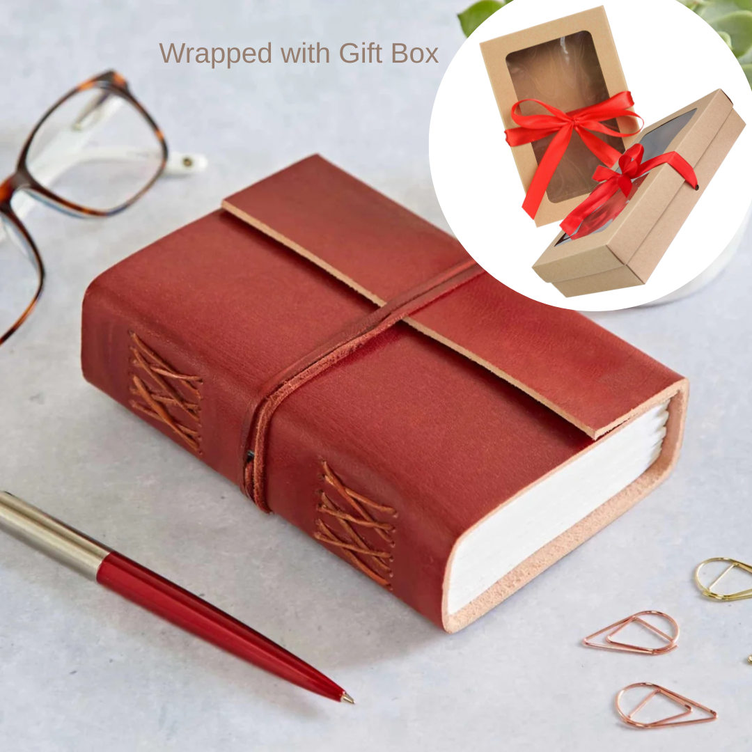 Distressed Plain Leather Journal