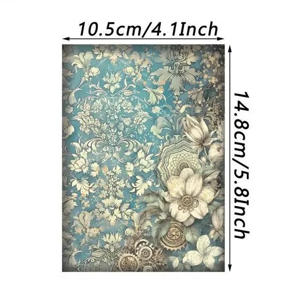 12 Page Vintage Punk Style A5 Paper Pack