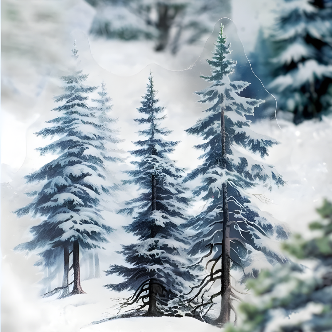 30 Pcs Cold Winter Scenes PET Stickers