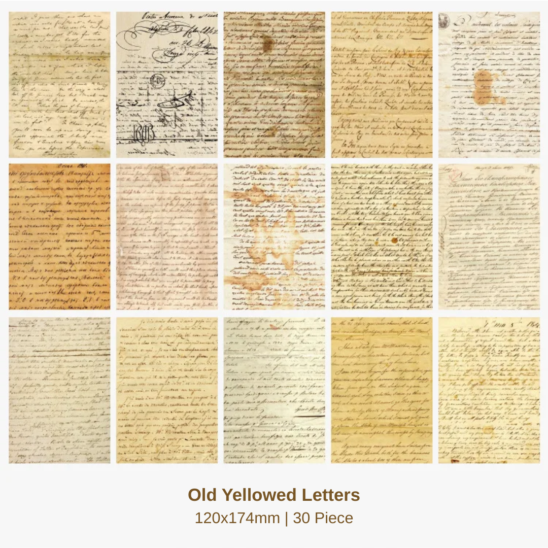 30 Pcs Antique Paper Pack