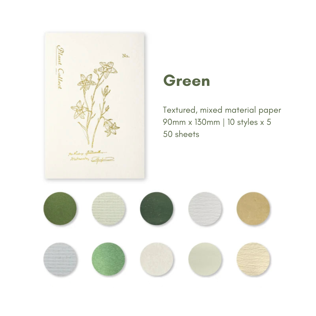 50 Pcs Multi Material Paper