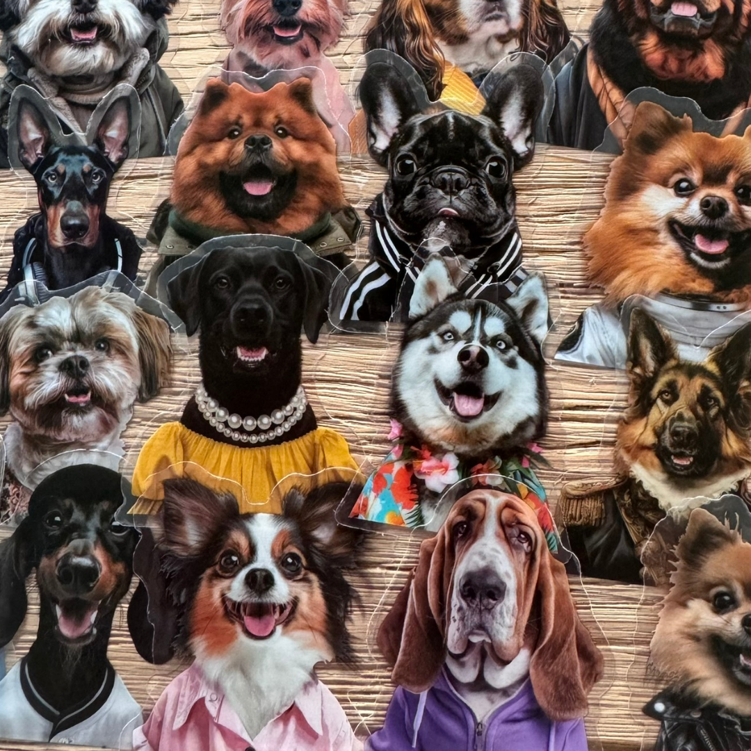 50 Pcs Fashion Dog PET Stickers