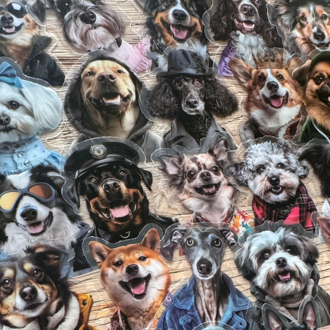 50 Pcs Fashion Dog PET Stickers