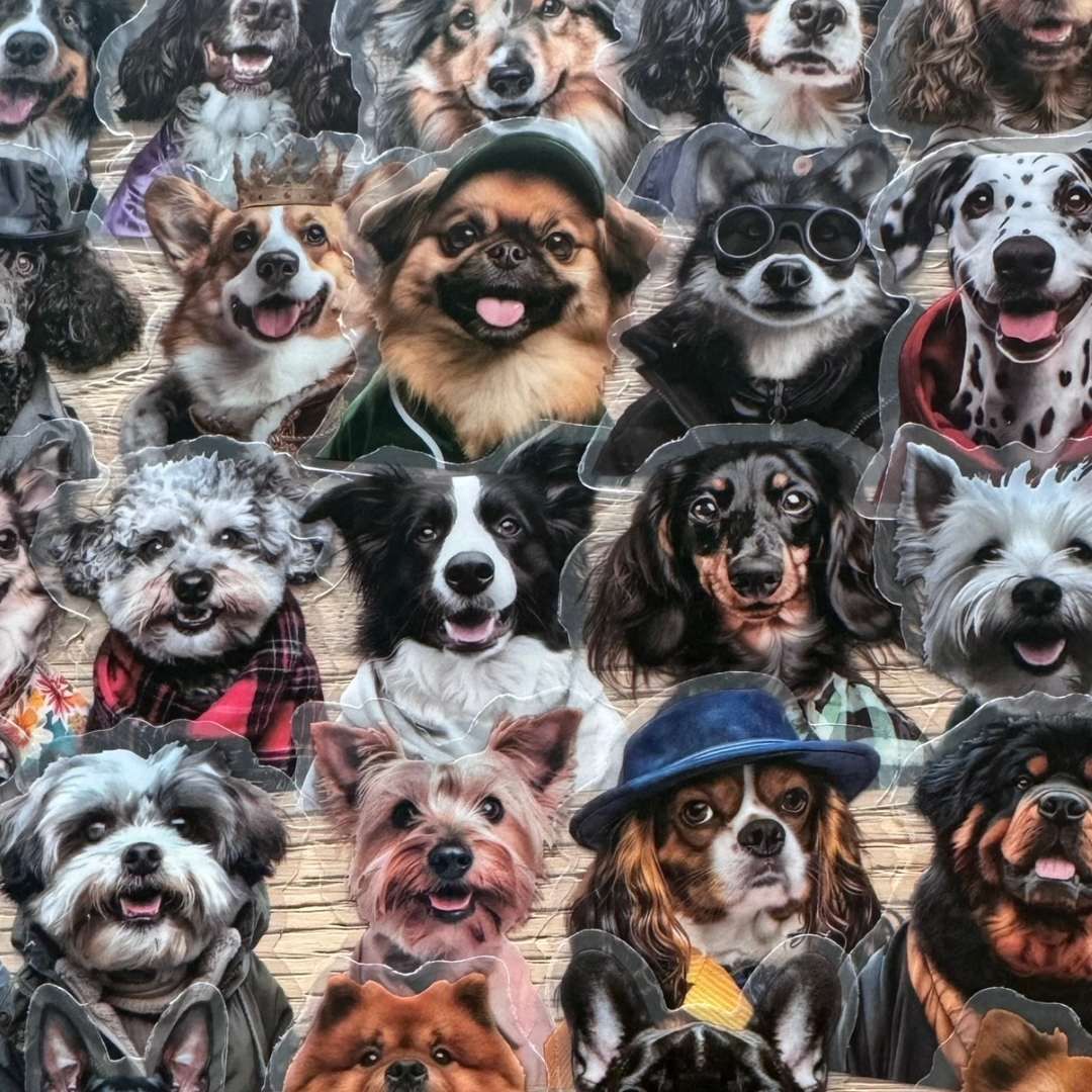 50 Pcs Fashion Dog PET Stickers