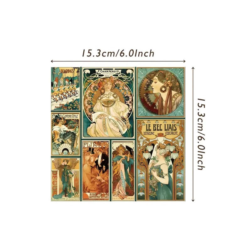 12 Page Vintage Steampunk 6x6 Paper Pack
