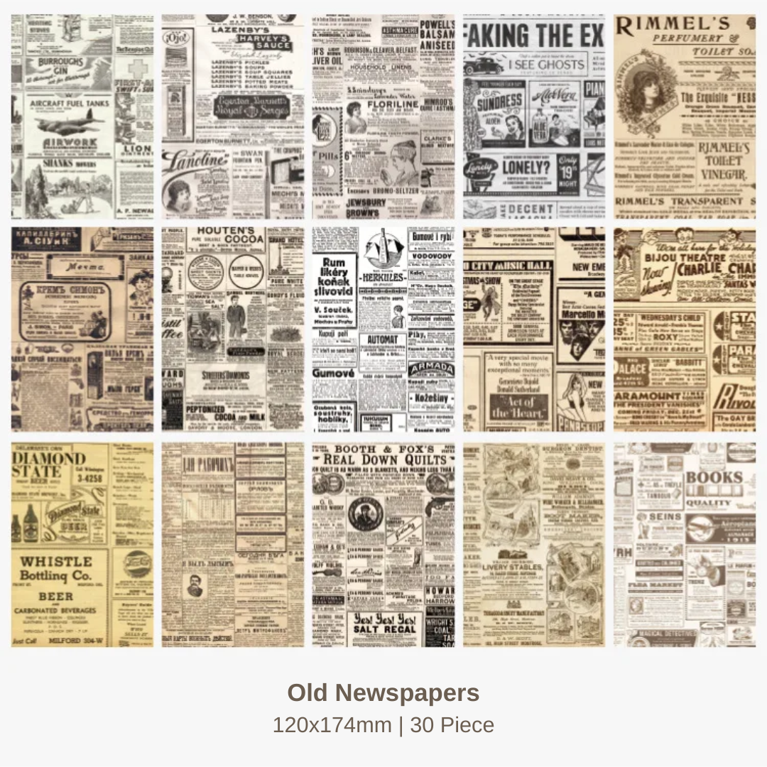 30 Pcs Antique Paper Pack