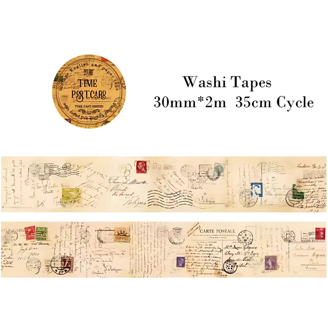2m Vintage Collage Washi Tape