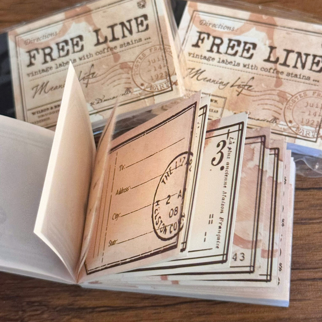 96 Pcs Vintage Label Note Pads