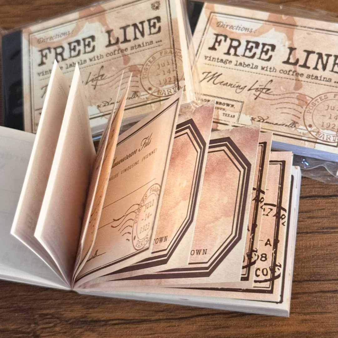 96 Pcs Vintage Label Note Pads