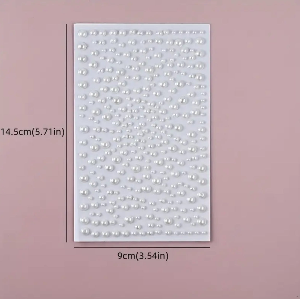 3 Pcs White Pearl Sticker Sheets