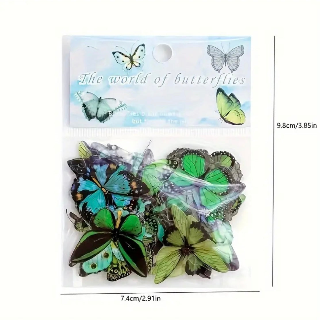 40 Pcs Small Butterfly Stickers