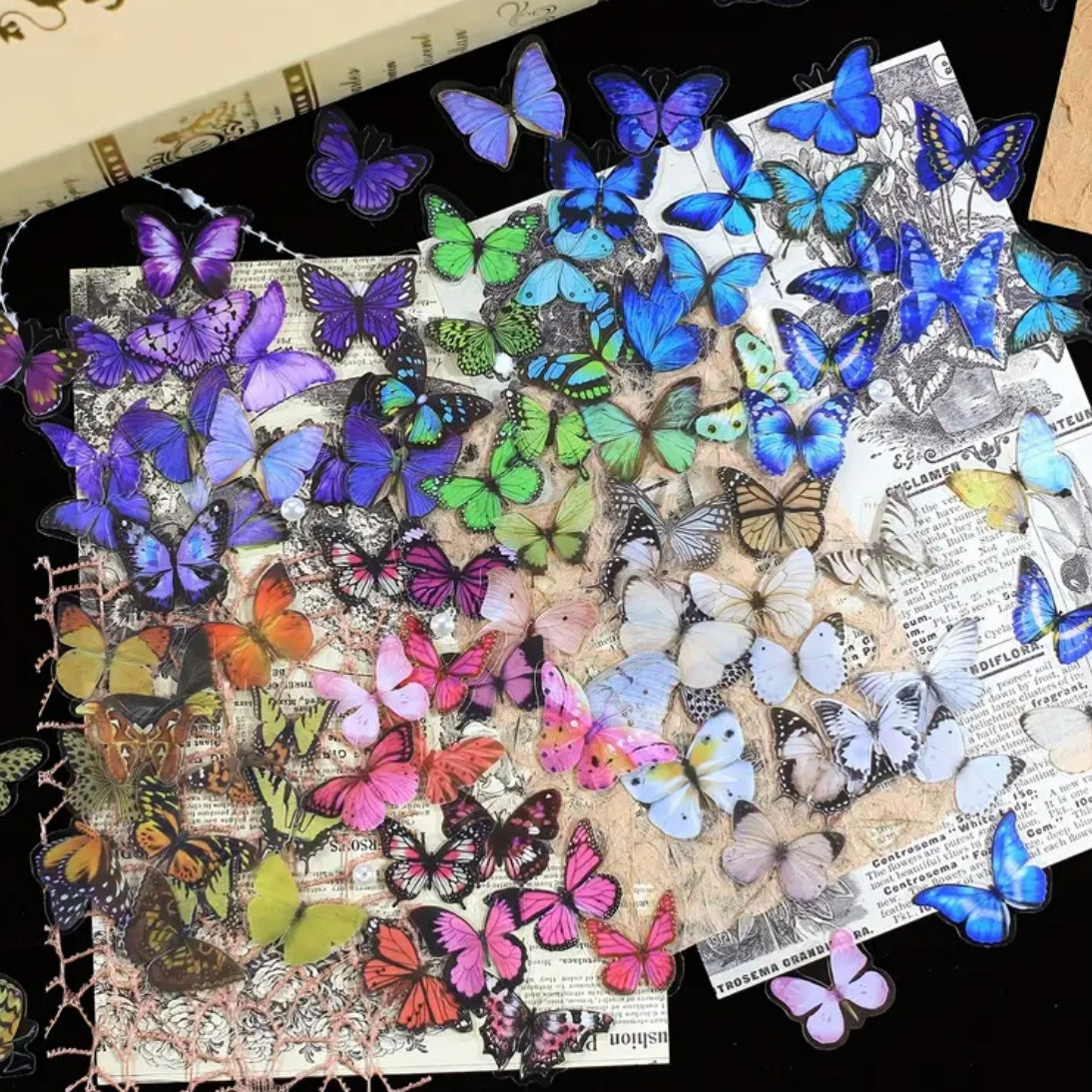 40 Pcs Small Butterfly Stickers