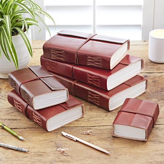 Distressed Plain Leather Journal