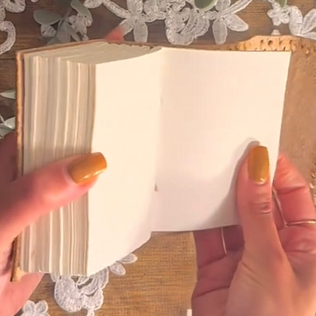 Distressed Mini Leather Journal