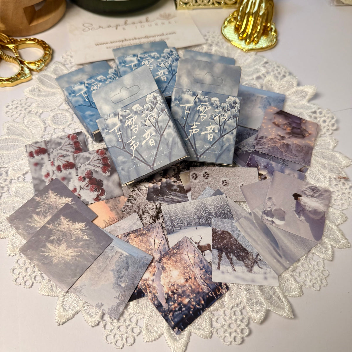 46 Pcs Snow Landscape Stickers