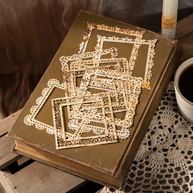 10 Pcs Vintage Lace Frame Die Cuts