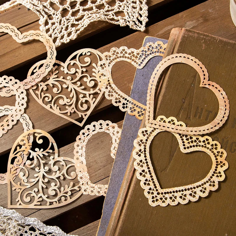 10 Pcs Vintage Lace Frame Die Cuts