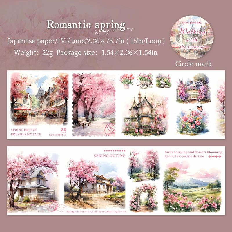 2m Seasonal Landscape Washi Tape
