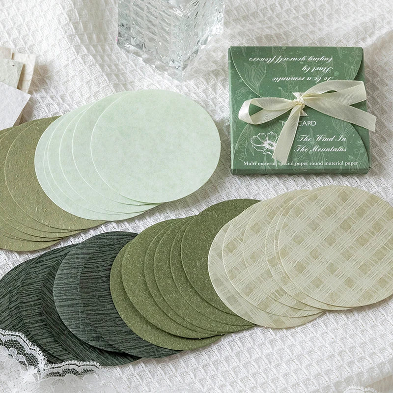 30 Pcs Coloured Circle Paper Set