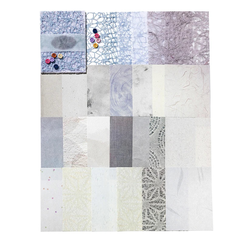 26 Pcs Mixed Material Lace Paper
