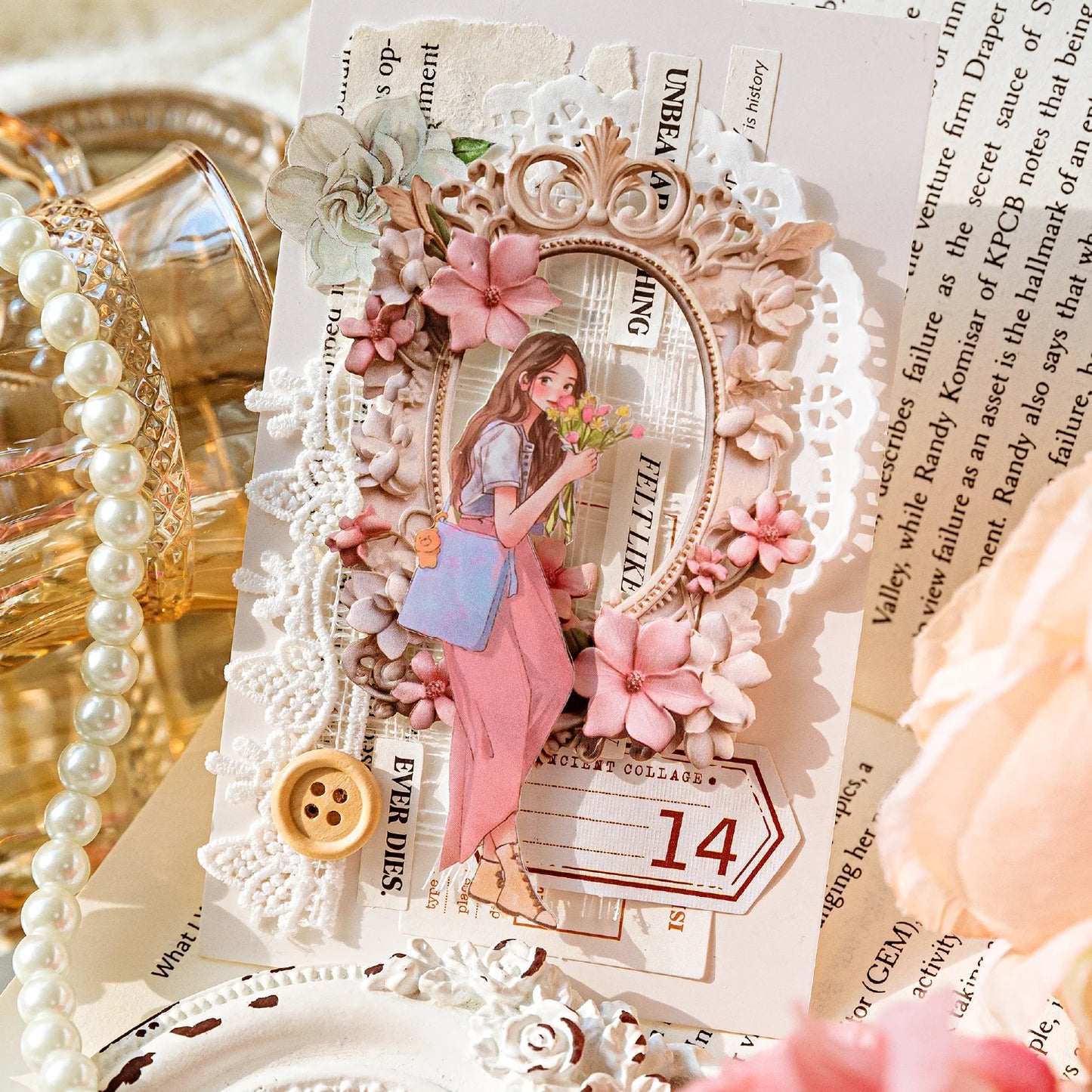 10 Pcs Cutout Flower Frames