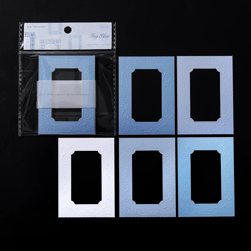 10 Pcs Embossed Colour Frames