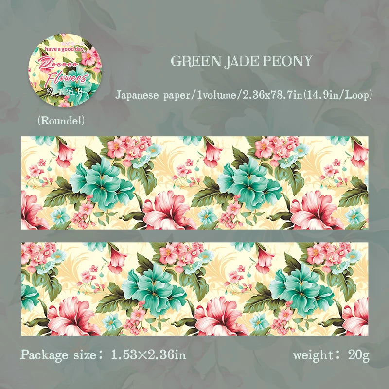 2m Flowers Washi Tape