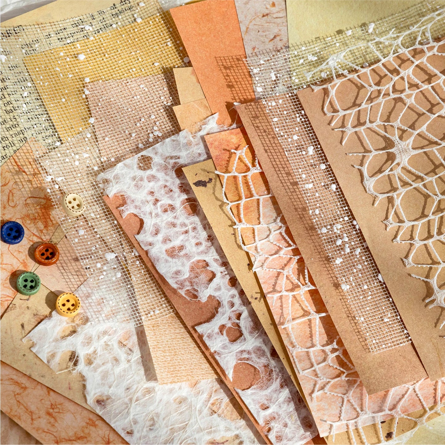26 Pcs Mixed Material Lace Paper