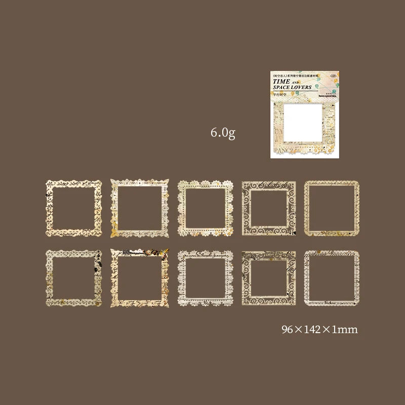 10 Pcs Vintage Lace Frame Die Cuts