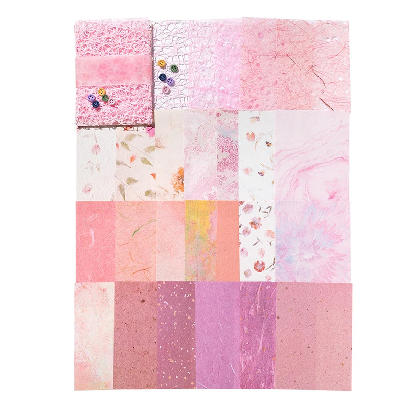 26 Pcs Mixed Material Lace Paper