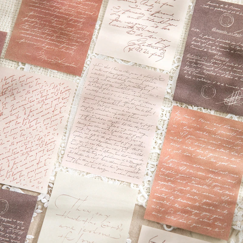 30 Pcs Romantic Monologue Vintage Paper