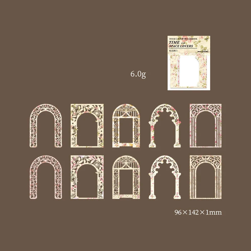 10 Pcs Vintage Lace Frame Die Cuts