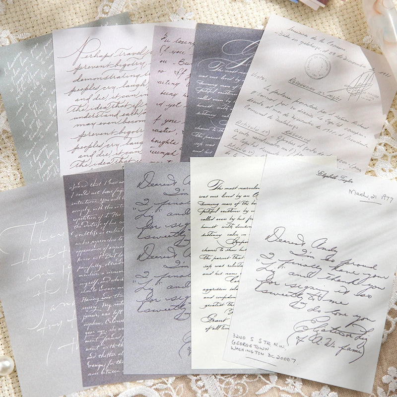 30 Pcs Romantic Monologue Vintage Paper