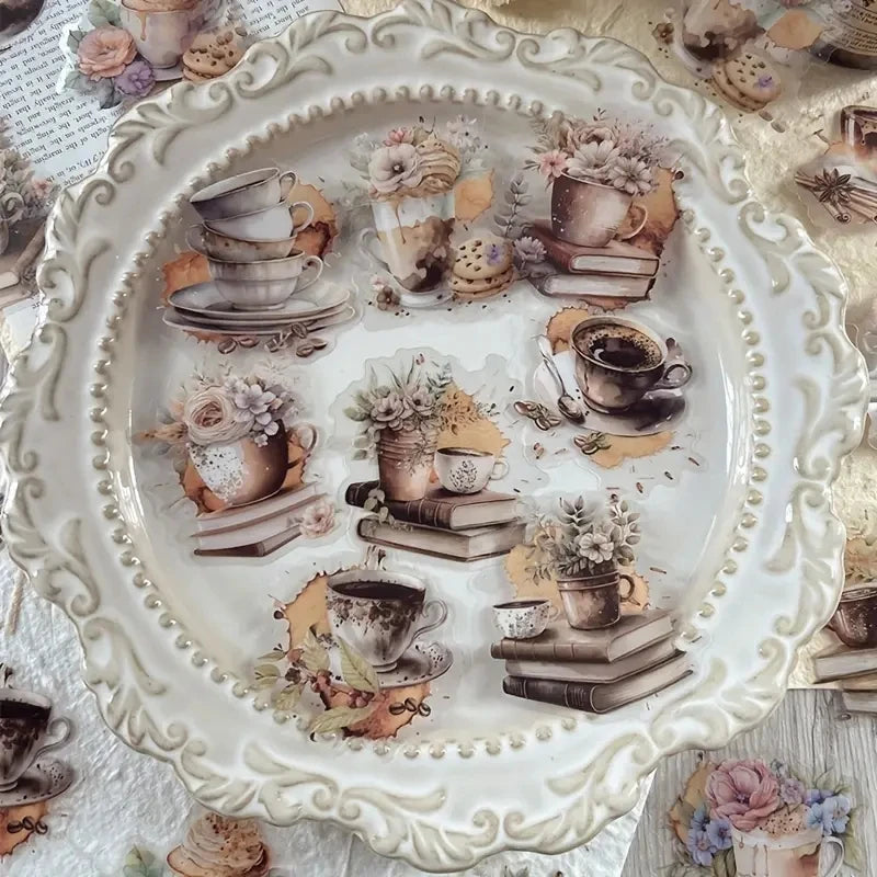 30 Pcs Coffee Lover PET Stickers