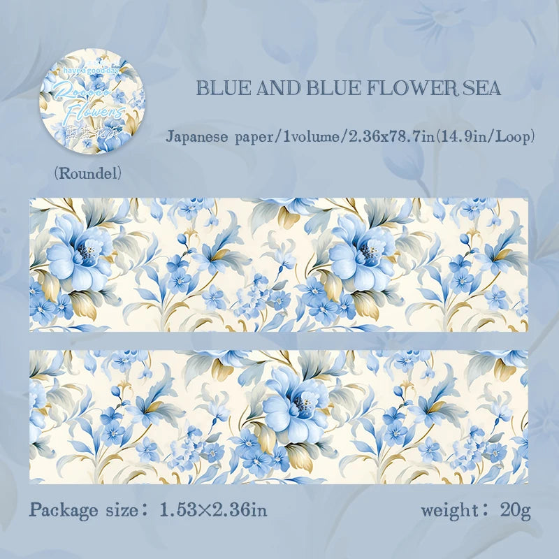2m Flowers Washi Tape