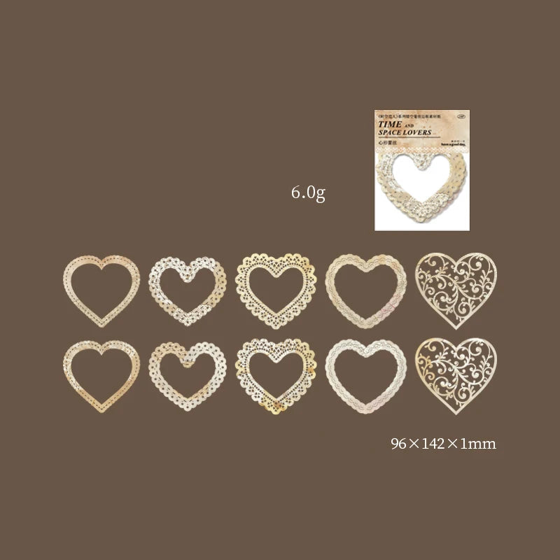 10 Pcs Vintage Lace Frame Die Cuts