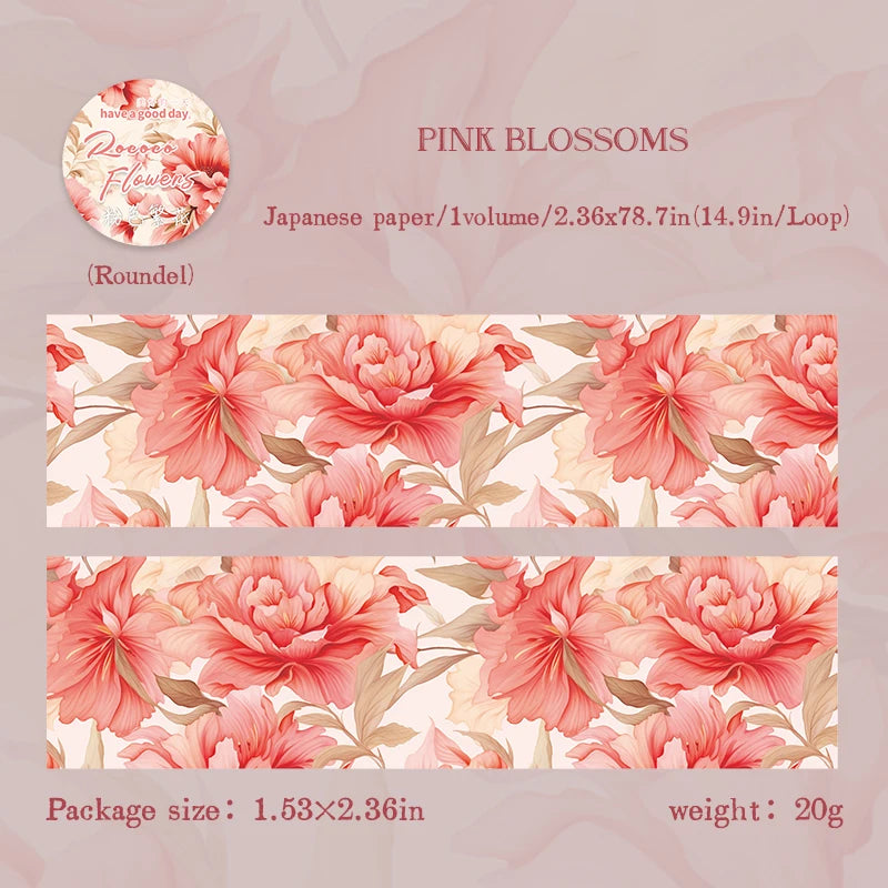 2m Flowers Washi Tape
