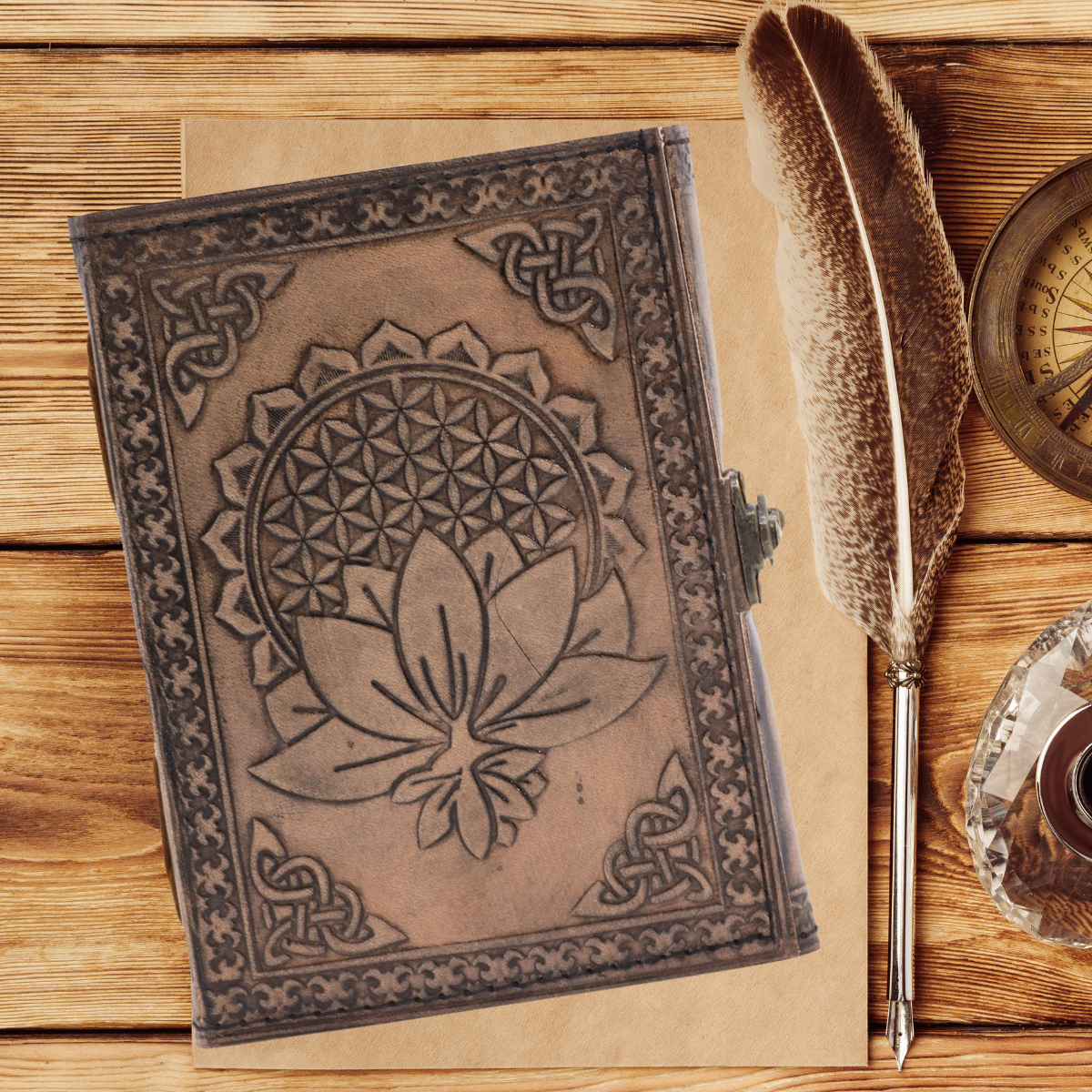 Lotus Mandala Antique Journal
