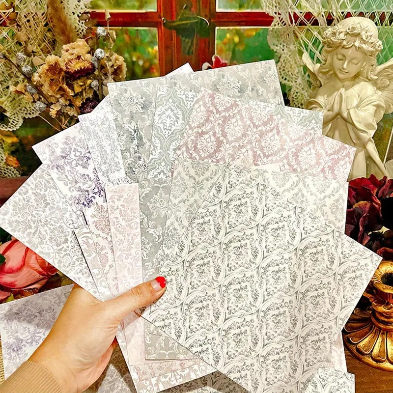 12 Page Pastel Damask 6x6 Paper Pack