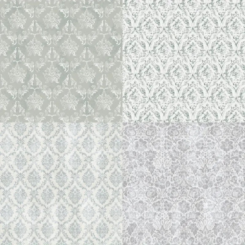 12 Page Pastel Damask 6x6 Paper Pack