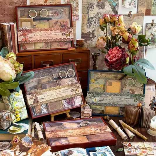 202 Pcs Vintage Starter Set with Journal
